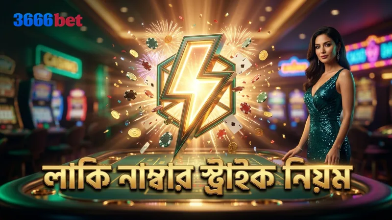 Evolution Gaming-এর অফিসিয়াল রুলস অনুযায়ী লাকি নাম্বার স্ট্রাইকের প্রভাব।