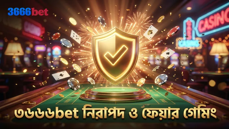 নিরাপদ ও ফেয়ার গেমিং নিশ্চিত করে ৩৬৬৬bet